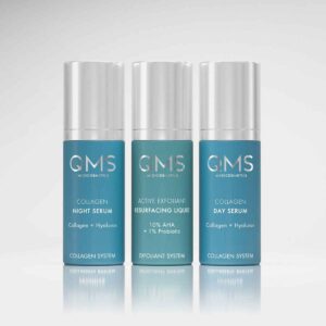 Набор QMS Medicosmetics Day & Night с эксфолиантом 10%, три средства по 30 мл